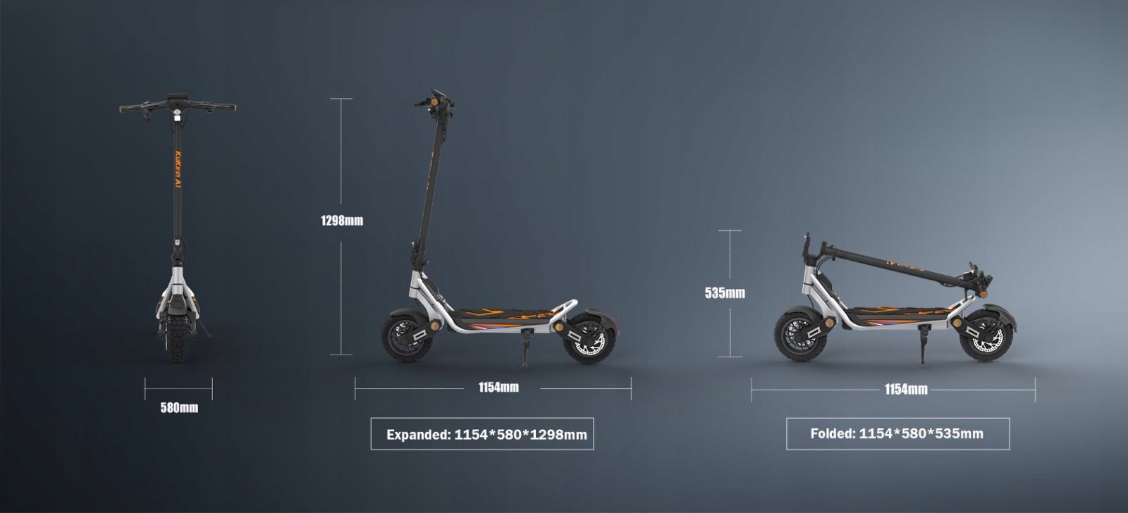 2026 Nowy Kukirin A1 Pojazd elektryczny 1000W 45KM/H 48V 13Ah 45KM 10" - obrazek 11