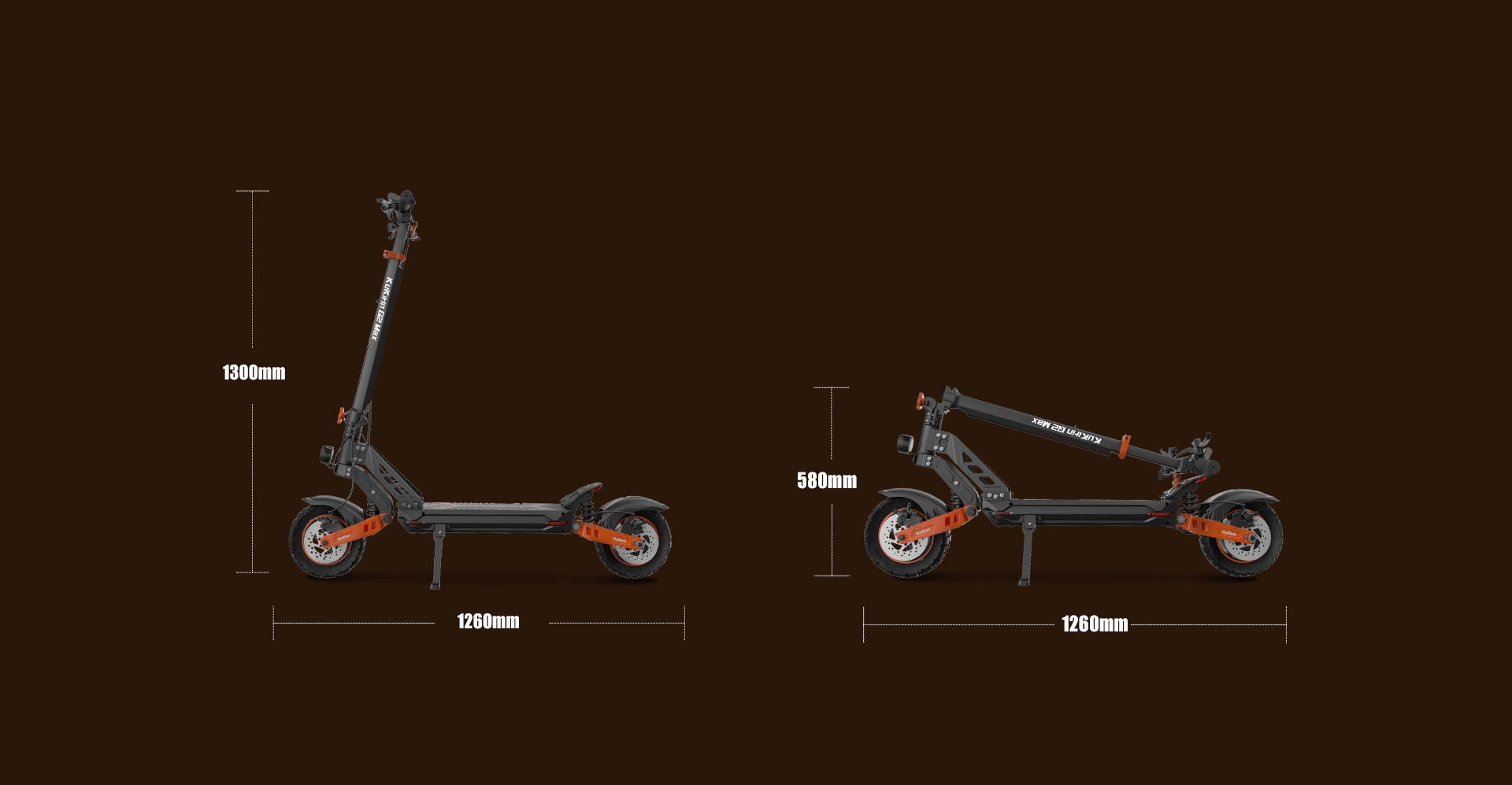 KuKirin G2 MAX Składane pojazdy elektryczne1200W 48V 20.8Ah 55km/h 70km - obrazek 8