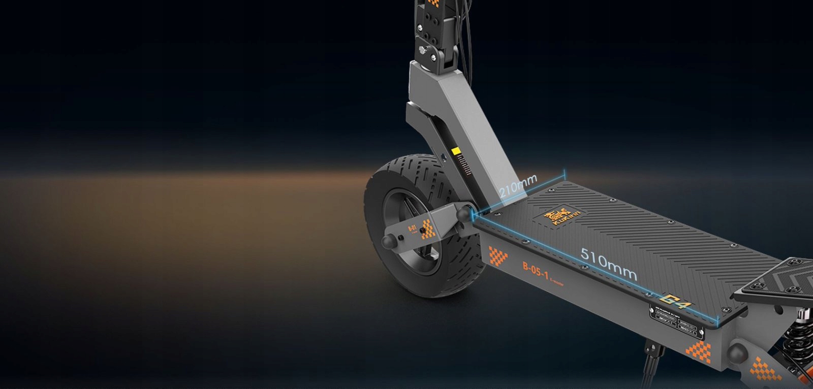 KuKirin G4 Pojazd elektryczne Składany 2400W 60V 20Ah 70KM/H - obrazek 3