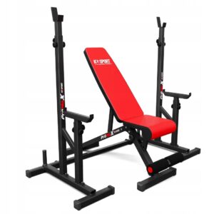 ŁAWECZKA REGULOWANA STOJAKI DO WYCISKANIA SZTANGI KSSL069