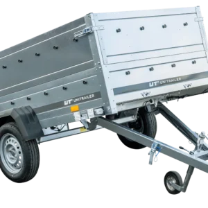 Przyczepka jednoosiowa 230x125 UNITRAILER GARDEN 230 KIPP z burtami BIS