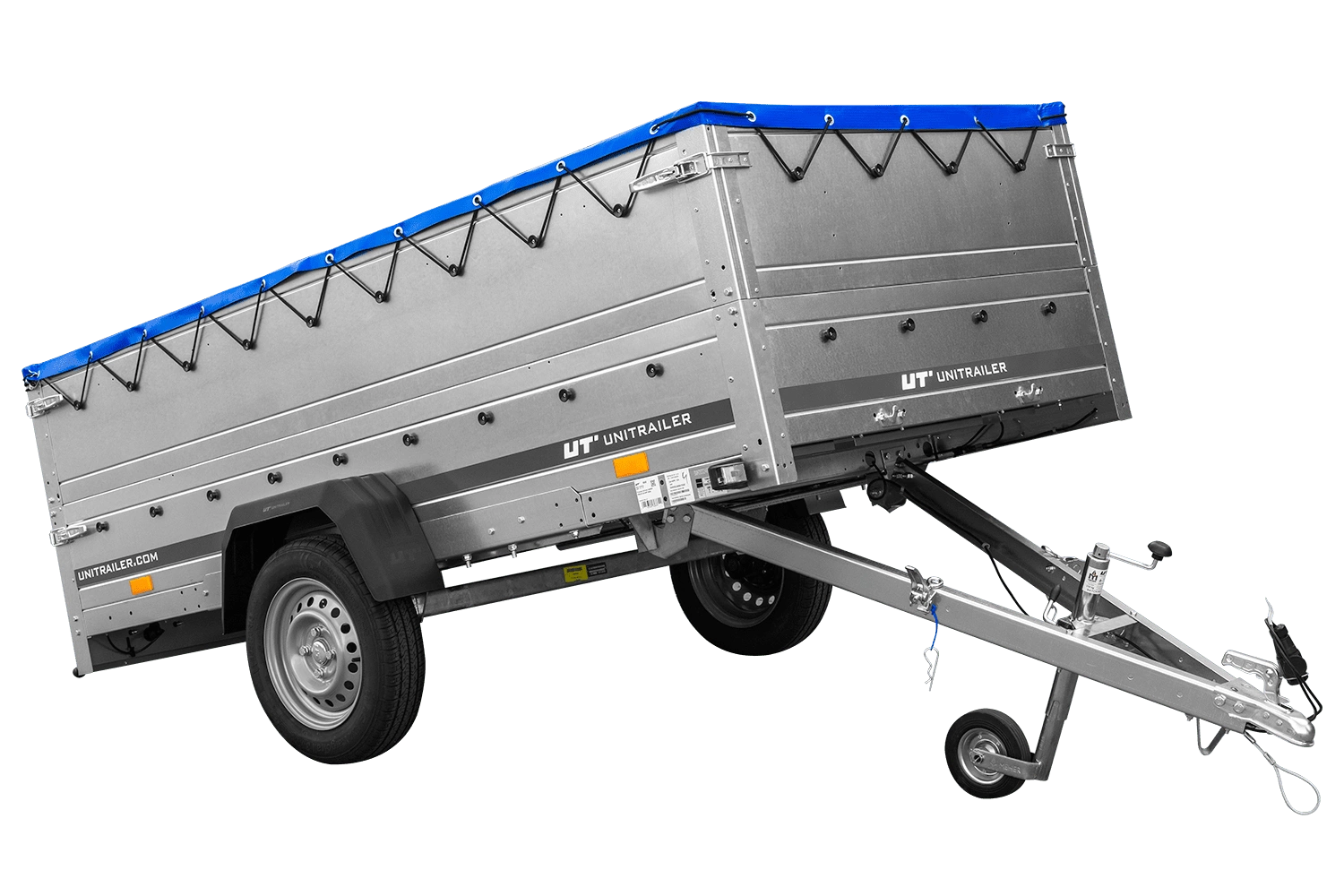 Przyczepka jednoosiowa 264x125 UNITRAILER GARDEN 264 KIPP z burtami BIS