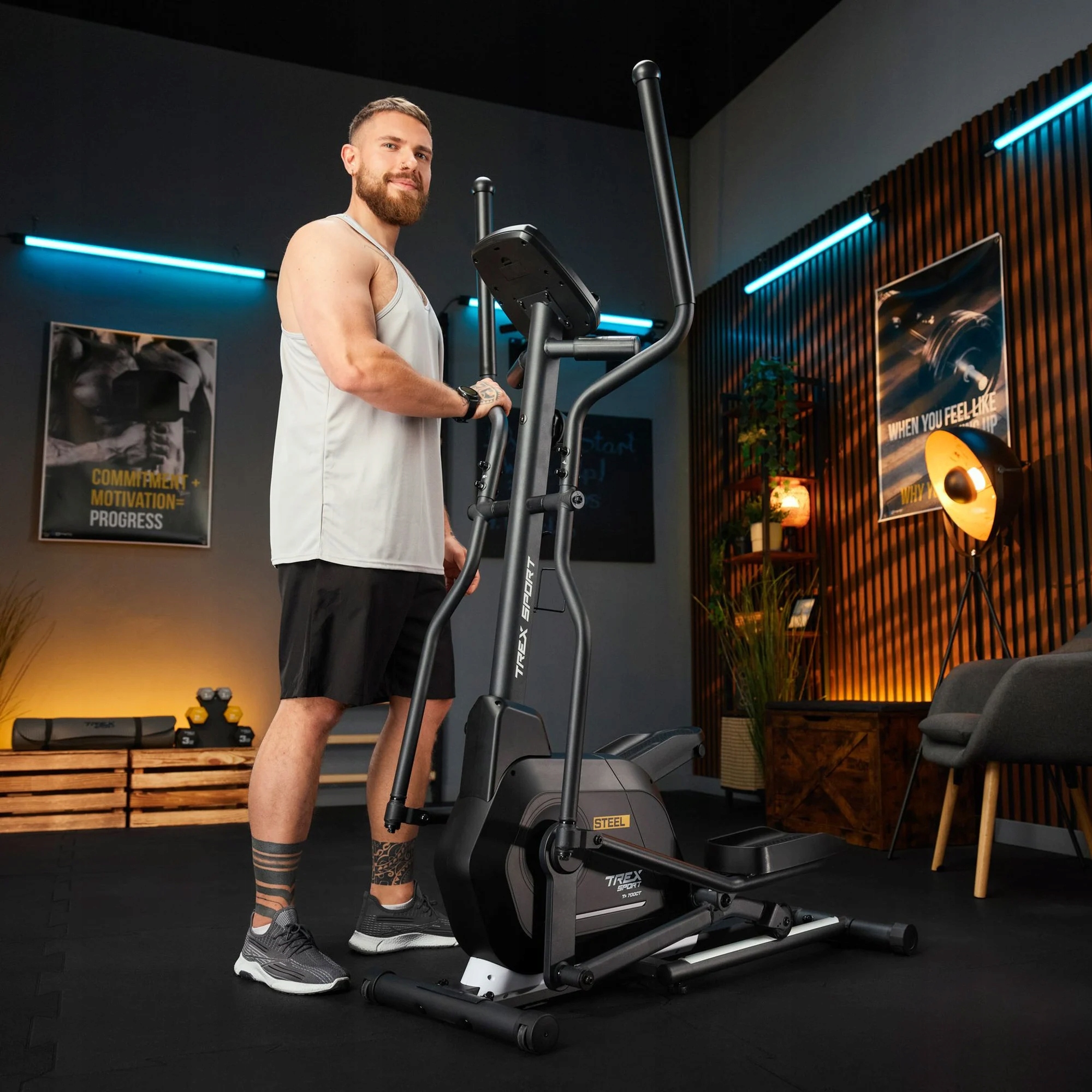 Orbitrek magnetyczny STEEL TX-700CT czarny - obrazek 2