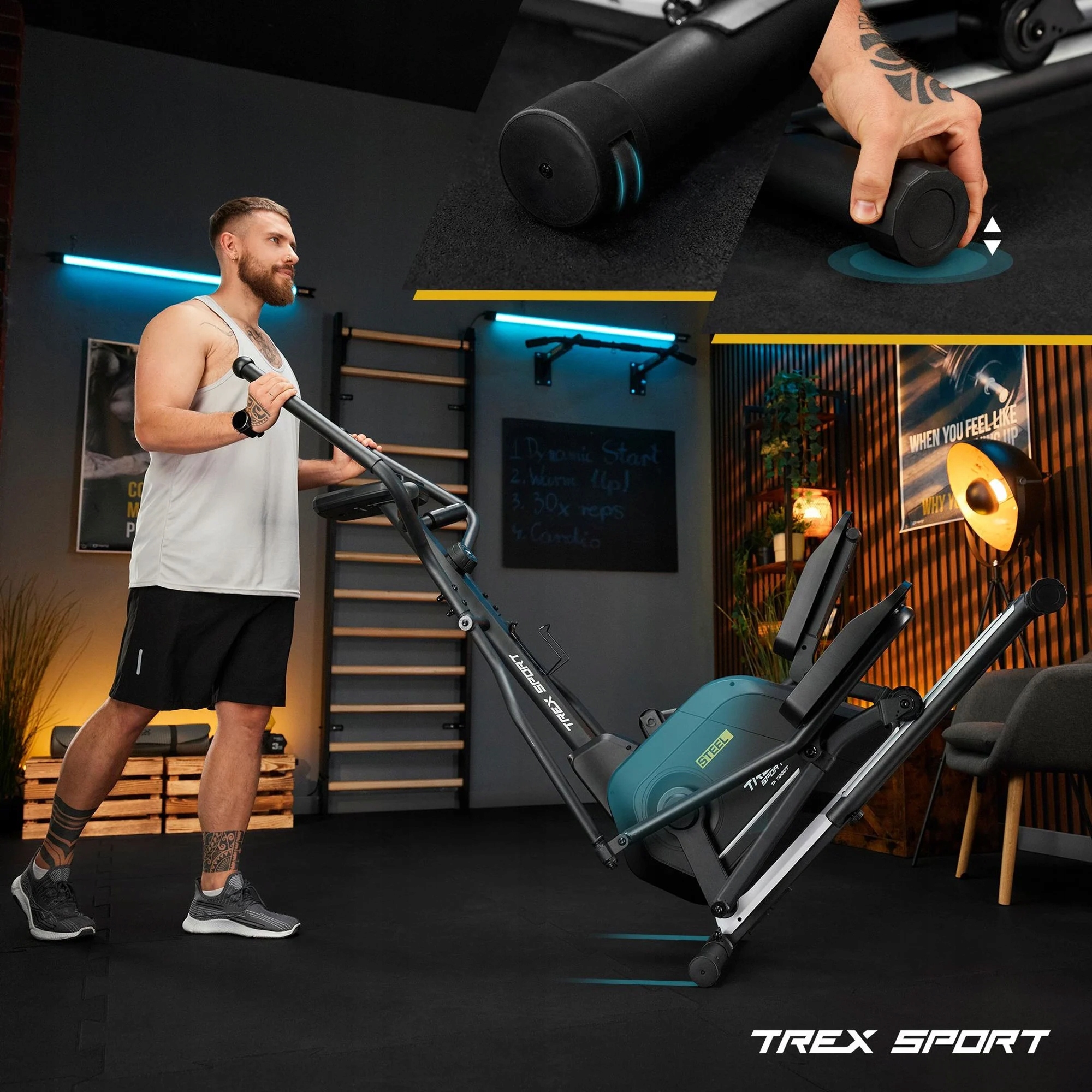 Orbitrek magnetyczny STEEL TX-700CT czarny - obrazek 4