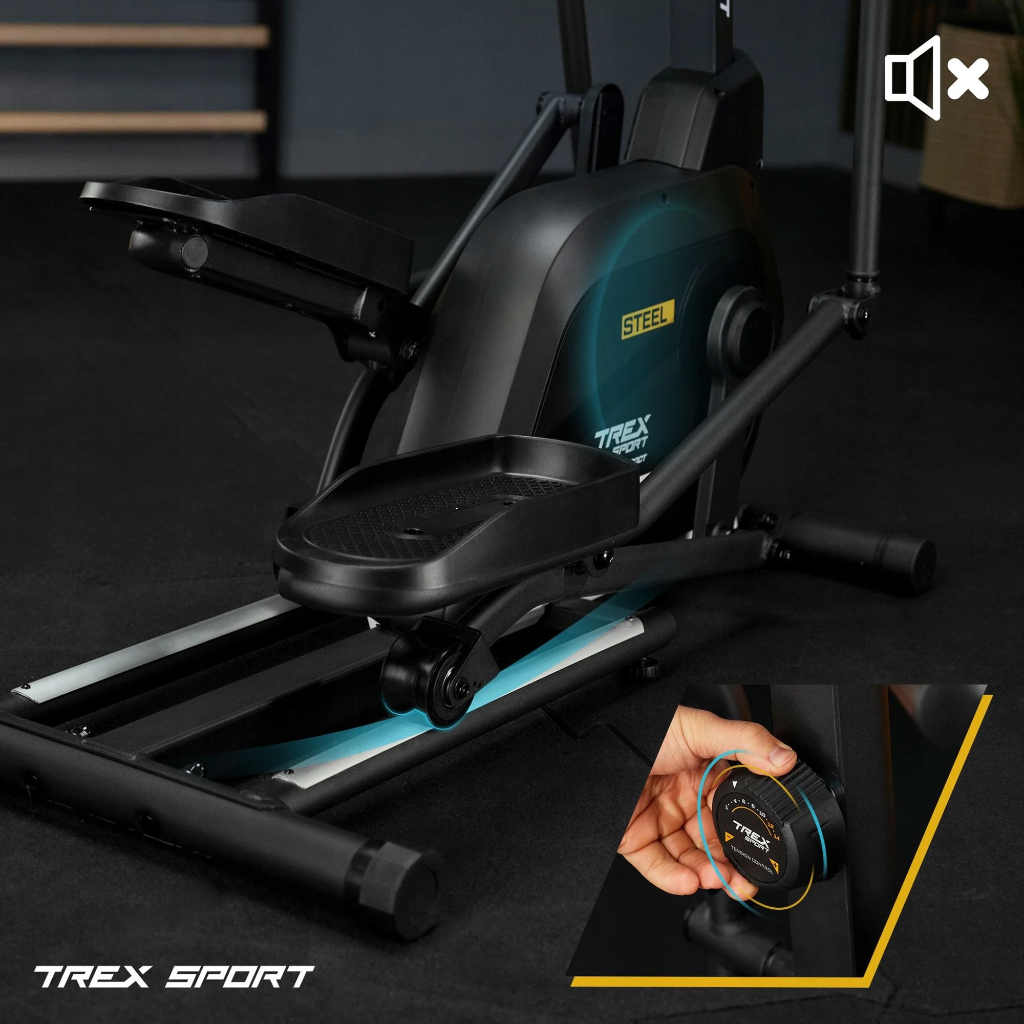 Orbitrek magnetyczny STEEL TX-700CT czarny - obrazek 6