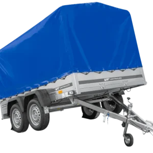 Przyczepka dwuosiowa 264x150 UNITRAILER GARDEN 265/2 KIPP ze stelażem H-1100