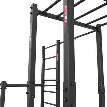 Drążek stacjonarny Ogrodowy zewnętrzny z poręczami, drabinką pionową i poziomą KSOZ006 - obrazek 4